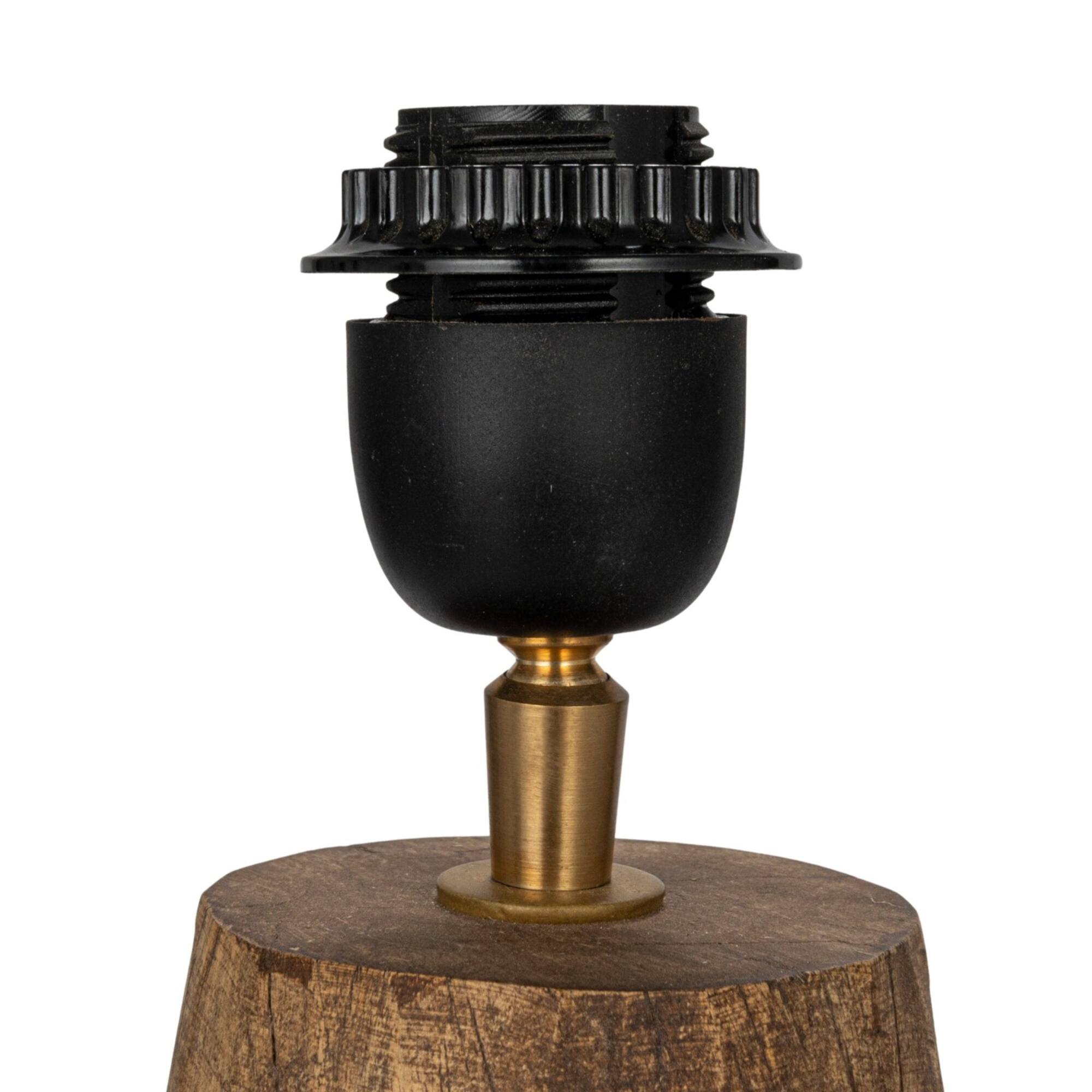 Hello Honey® 26" Natural Reclaimed Wood Swivel Neck Table Lamp with Jute Shade